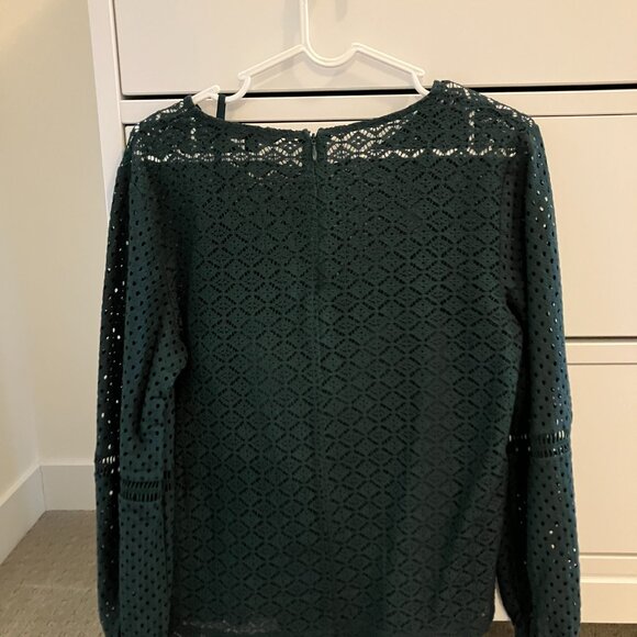 Dark green lace blouse & cami - size S - Picture 4 of 11